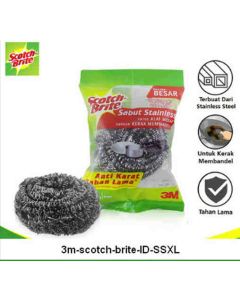 Katalog alat-alat kantor 3M Scotch Brite,  3M Scotch Brite Xl Sabut Stainless 25Gr harga normal 10500 di Supplier Alat Tulis Bina Mandiri Stationery
