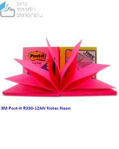 Contoh Alat Perlengkapan Kantor merk 3M Post-it , Gambar Produk 3M Post-it R330-12AN Sticky Note Refill Pop Up Neon Colors harga 14500 di Toko Peralatan Sekolah Murah