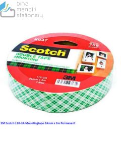 Katalog 3M Scotch harga murah & terjangkau, Image ATK Sekolah SIPLAH 3M Scotch 110-3A Mounting Tape 24mm x 3m Permanent harga normal 52000 di Distributor ATK Bina Mandiri Stationery