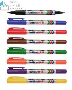 Macam macam perlengkapan sekolah Artline 041T Twin Marker Spidol Permanen Dual Tip/Dua Sisi Spidol Permanen Dual Tip/Dua Sisi dan gambarnya