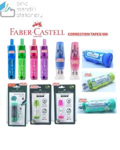 Gambar Faber-Castell Correction Tape SR 506 Barrel Pink (169428R) Tipex kertas pita koreksi merek Faber Castell