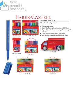 Jual Conector pen Faber Castell spidol warna gambar lukis isi 8 12 20 30 33 50 60 80 pcs termurah harga grosir Jakarta