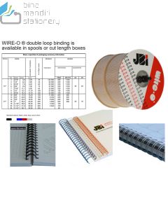 JBI Spiral Kawat No. 18 Pitch 2:1 (1 1/8") Folio Ring Jilid Wire Binding