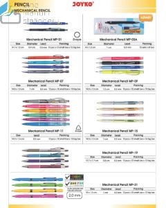 Gambar Pensil Mekanik Cetek Bisa Refill Isi Ulang 0.5mm 0.7mm 2.0mm Mechanical Pencil Joyko MP-01 | MP-03A | MP-07 | MP-09 | MP-11 | MP-15 | MP-19 | MP-21 | MP-23 | MP-27 | MP-33 | MP-45 | MP-46 | MP-47 | MP-49 | MP-50 | MP-52 | MP-53 | MP-54 merek Joyko