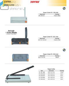 Jual Joyko PC-1128 | PC-1637 | PC-1821 | PC-1938 | PC-2530 | PC-2638 | PC-3038 | PC-3846 | PPCT-2330A4 Pemotong Kertas Paper Cutter Trimmer terlengkap di toko alat tulis