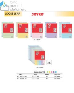 Gambar Joyko Loose Leaf A5-101CO-50 (Blue,Green,Red,Violet,Yellow) For Refill Multiring Binder Note merek Joyko