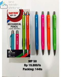 Contoh Joyko Mechanical Pencil MP-50 (0.7) Pensil Cetek Mekanik merek Joyko