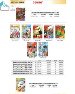 Kertas Print Foto Mengkilat Joyko Glossy Photo Paper GSP-A4-210