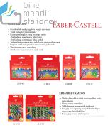 Gambar Oil Pastel Krayon Eraseble Crayon 12 18 24 48 60 warna Faber Castell merek Faber Castell